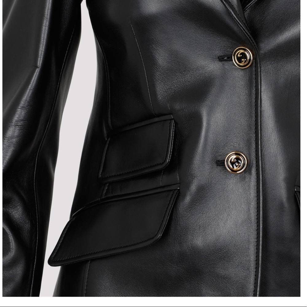 GUCCI Auth Leather Jacket - Picture 6 of 15